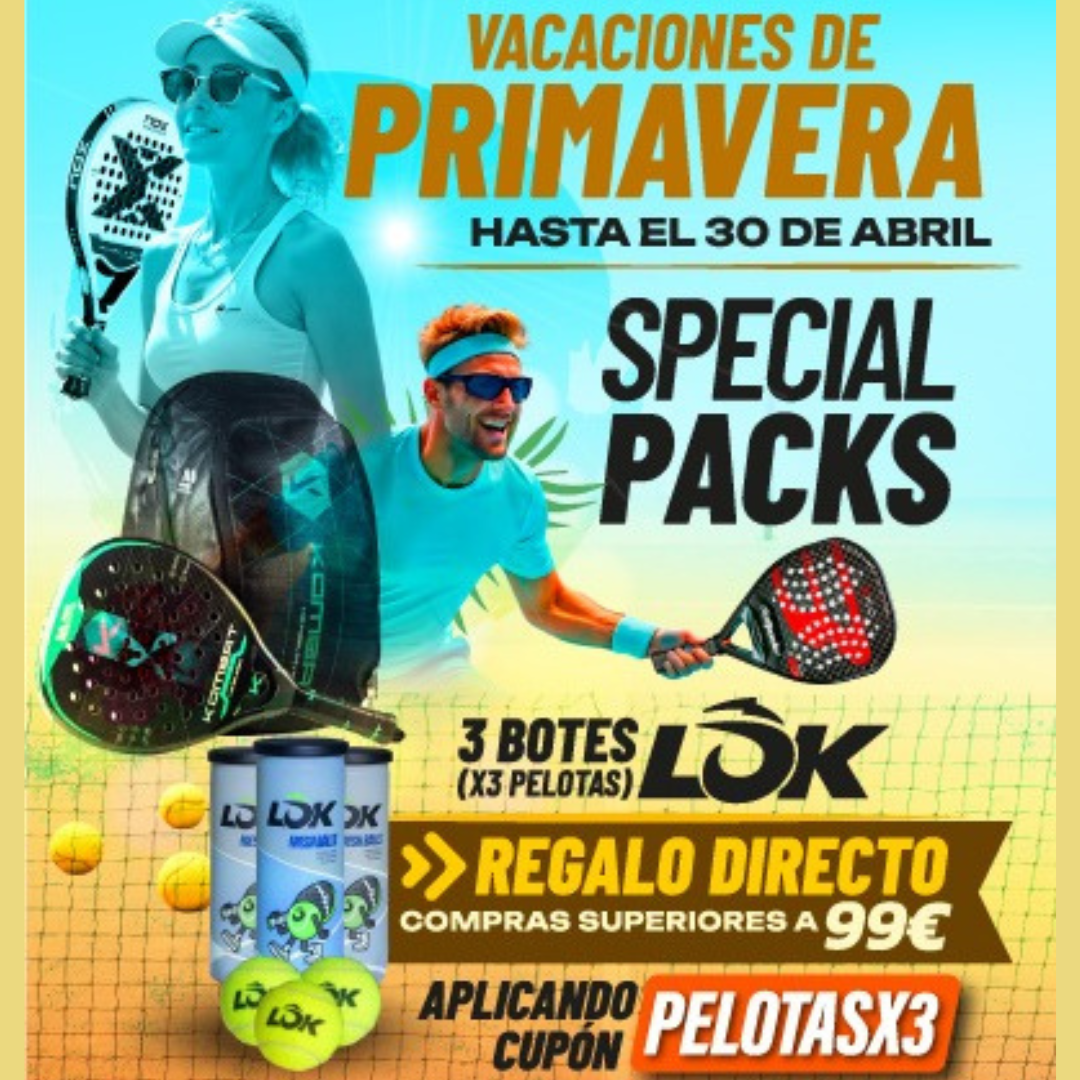 Packs de Pádel Oferta Especial Primavera